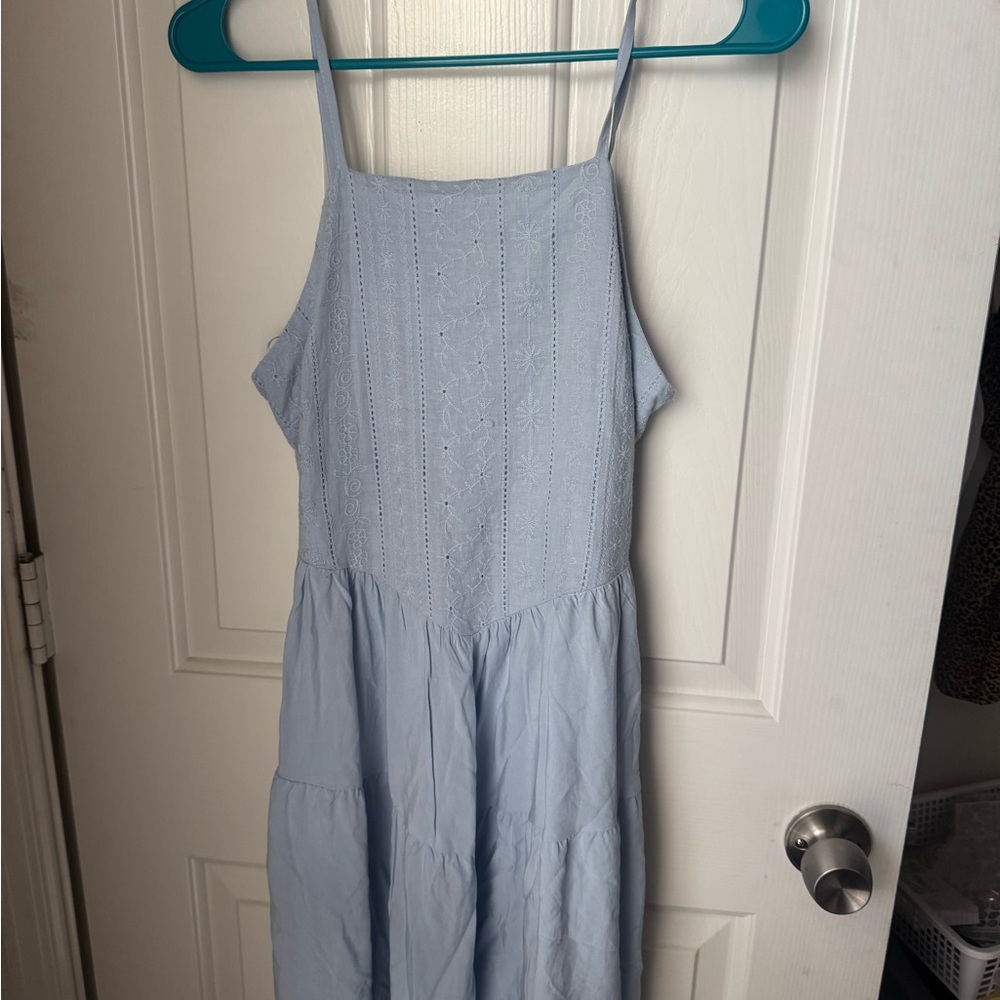 Hippie Rose Sky Blue Textured Top